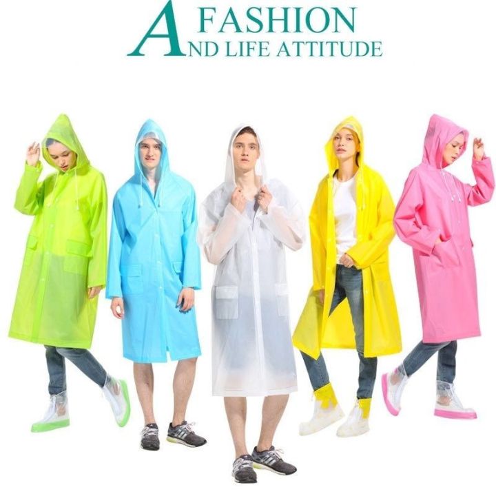 Rain Coat For Rain Protection Rain Cover For Human Black Blue Yellow