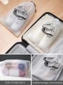 Transparent Shoe Bags for Travel Large Clear Shoe Pouch with Rope Portable Drawstring Storage Bag. 
