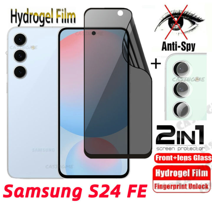 2024%20Soft%20Hydrogel%20Anti-Spy%20Full%20Cover%20Screen%20Protector%20Anti%20Peek%20Privacy%20For%20Samsung%20Galaxy%20S24FE%20S24%20S%2024%20FE%20Plus%20Rear%20Camera%20Protective%20Film%20-%20Image%202