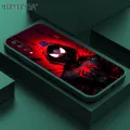 Hontinga for Huawei Y6P Back Cover Red Spider Man Design Phone Case Square Soft Liquid Silicone Mobile Cover. 