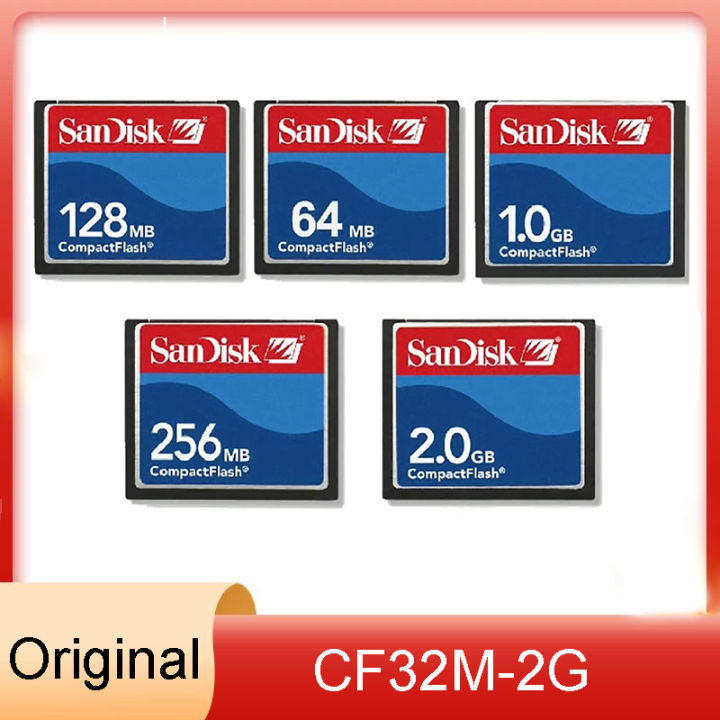 New specials SanDisk Compact Flash 2GB CF Card Camera Memory Card 32M 64MB 128MB 256MB 512MB for Industrial equipment CNC advertising machine