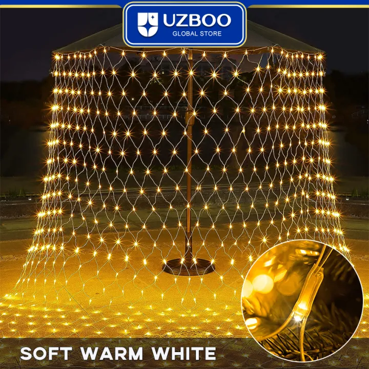 UZBOO%20220V%20String%20Lights%C2%A0Outdoor%20Christmas%20Net%20Lights%20LED%20Mesh%20String%20Light%20Connectable%20Light%20for%20Garden%20Tree%20Bushes%20For%20Holiday%20Wedding%20Party%20Decorations%20Bedroom%20Indoor%20Outdoor%20Decor%20-%20Image%204