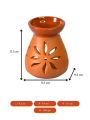 Oil Burner Night Fragrance Lamp Essence Oil Burner Candle Incense Stove Aromatherapy Stove. 
