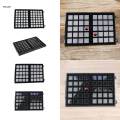 Diamond Gemstone Display Tray Multigrid Showcase Portable for Store Show white 70 grid. 