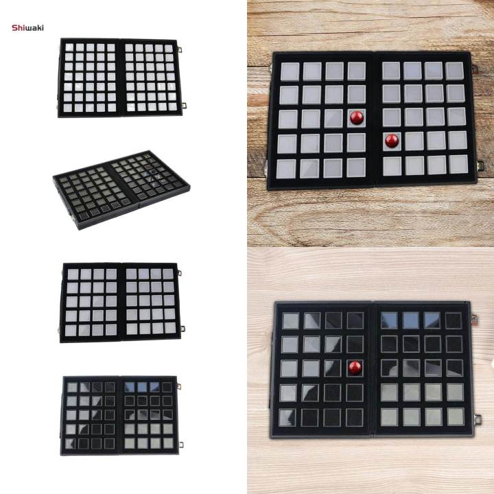 Diamond%20Gemstone%20Display%20Tray%20Multigrid%20Showcase%20Portable%20for%20Store%20Show%20white%2070%20grid%20-%20Image%208