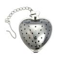 Cute Stainless Steel Heart Shaped Tea Infuser Strainer Filter Herb Steeper Hook. 