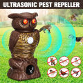 Outdoor Tools DIY Ultrasonic Pest Repellers Garden Animal Repellent Bird Scarer PIR Sensor Best Pest Controller to Bugs Insects Mice Ants Mosquitoes Spiders Rodents and Roach. 