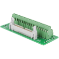 5X IDC40P 40Pin Connector Strip Breakout Board Terminal Block Plug PLC Interface with Bracket, for PLC, DIN Rail Mount. 
