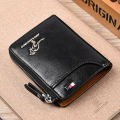 【BestGO】Aiks Kangaroo Anti-Theft Card Holder Antimagnetic Wallet Purse PU Men Money Clip 0188. 