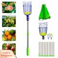 SuperRide Adjustable Fruit Picking Pole Adjustable Length Stainless Steel Fruit Picker with Basket Ideal for Avocado Fig Lemon Pear Multi Section Picking Pole Tool for Easy Harvesting Favorite Fruit Picker. 