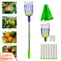SuperRide Adjustable Fruit Picking Pole Adjustable Length Stainless Steel Fruit Picker with Basket Ideal for Avocado Fig Lemon Pear Multi Section Picking Pole Tool for Easy Harvesting Favorite Fruit Picker. 