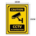 Caution Cctv In Operation Sign Board - FOAM BOARD MATERIAL. 