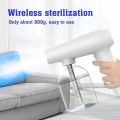 Handheld Blue Light Ozone Disinfection Gun Sprayer Portable Charging XSD031 pro - white. 