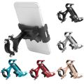 Bicycle Phone Holder Metal Clip Cell Phone Stand Anti-Slip Bike Mount Bracket Electric Scooter Motorcycle Smartphone Support. 