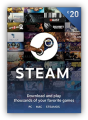 20 USD Steam Wallet Code - United States. 