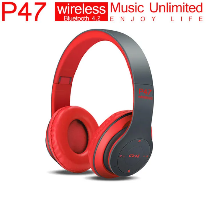 Foldable%20Bluetooth%20Wireless%20P47%20Headphones%20Noise%20Canceling%20MP3/MP4%20Player%20-%20Image%206