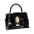 High-Grade Chain Bag Niche 2024 One-Shoulder Motorcycle Texture Portable Patent Leather Small Square Bag Crossbody New Women's Western Style. 