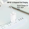 Fast Charging Adaptive 18W Phone Charger For Samsung Galaxy A21S A31 A41 A51 A71 A01 A11 Xiaomi OPPO Type-c USB Charging Cable. 