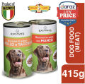 Radames Complete Dog Food Bites Wet Chicken or Beef Chunks assorted 415g Made in Italy. 