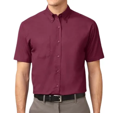 Men%20's%20Linen%20Short%20Sleeve%20Shirt%20Casual%20Maroon%20Ash%20Blue%20CHFC%20-%20Image%202