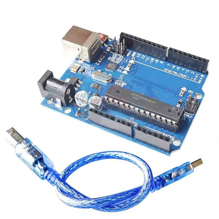 UNO R3 Atmel ATMEGA328P Compatible Board Plug and Play (No need download extra Arduino USB driver)