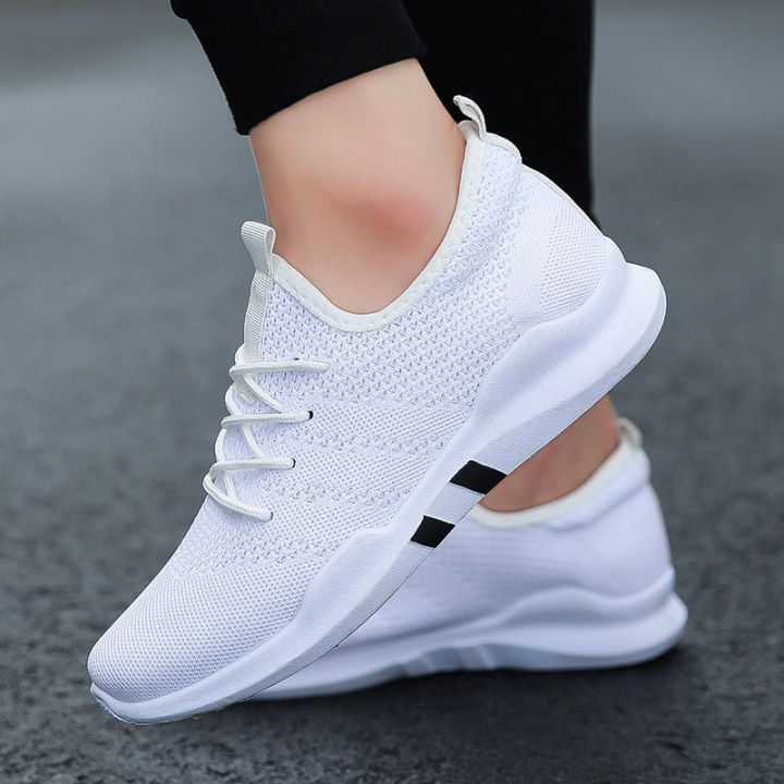 2022 Fashion Mens Casual Shoes White Lace-Up Breathable Shoes Sneakers  Basket White Black Tennis Mens Trainers Zapatillas Hombre | Daraz.lk
