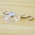 10 Windows Transparent Suction Cup Suction Cup Hook Clothes Jacket Metal Hook. 