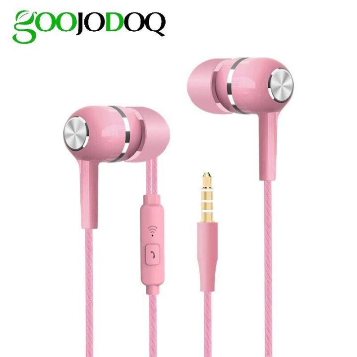 GOOJODOQ Macaron Color Wired Headset for 3.5mm Floor Control