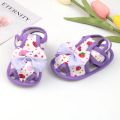 Baby Girls Soft Shoes Flat First Walkers Bowknot Strawberry Floral Print Princess Sandals 0-12M. 