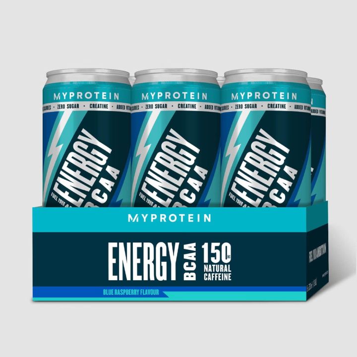 MyProtein BCAA Energy Drink Blue Raspberry 330ml Can