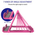Portable Plastic Desk Foldable Phone Holder/Multi-angle Adjustment Table Tablet Stand/Universal Cellphone Stand Holder. 