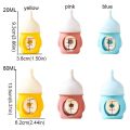 Newborn Cat Drinking Bottle 20/80ML Kitten Nipple Bottle Anti Choking Silicone Puppy Milk Feeder Bite Resistance with Scale Kitten Feeding Bottle For Kitten Puppy Rabbits. 