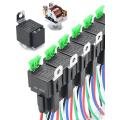 Fuse Relay Switch Harness Set LED Work Light   Rocker Switch Wiring Harness Kit 12V 24V DC 4-Pin SPST Automotive Relays - 24V. 