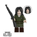 Compatible with LEGO Attack on Titan Eren Ymir Arnie Mikasa Pika Minifigures Building Blocks Toys WM6204. 