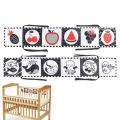 High Contrast Babies Book Black And White High Contrast Sensory Newborn Toys Babies Soft Cloth Book For Early Education Infant. 