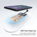 Micro USB Type C Universal Fast Wireless Charger adapter For Samsung huawei For iPhone For Android Qi Wireless Charging Receiver. 