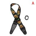 Hot 4 Types High Quality Electric Guitar Colorful Belt Guitar Straps Personalized Printing Guitar Bass Strap Guitarra Accessory. 