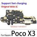Charger Board PCB Flex For Xiaomi POCO X3 NFC Global Version / Poco X3 Pro USB Port Connector Dock Charging Cable. 