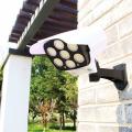 2 In1 Solar Powered Light Security Simulation Dummy Camera Solar Light Outdoor Street Spotlight Solar Lamp Garden Wall Lamp. 