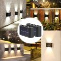 Outdoor Sunlight Lamp Stair Fence Luminous Lighting LED Solar Light Waterproof Solar Lamps Balcony Decor Wall Lamp for Garden Street Landscape. 