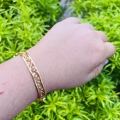 Gold Plated Lock Bangle for Women Fashion Valentine Gift Jewelry for Girls. 