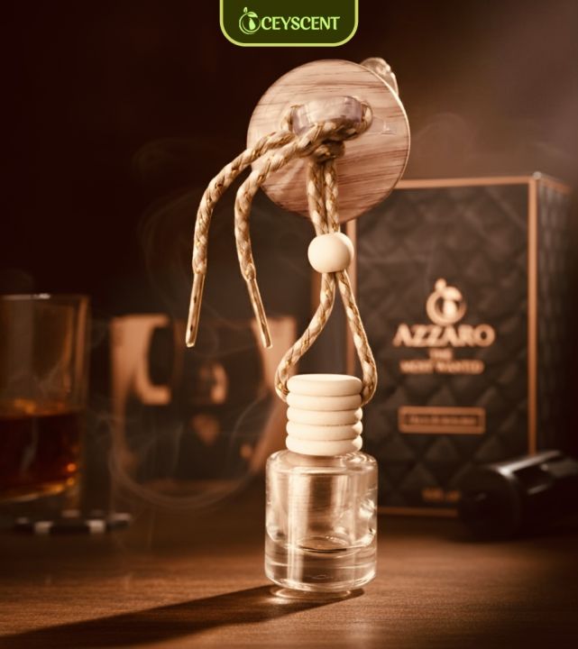 Azzaro Most Wanted Car Air Freshener | Premium Long-Lasting Fragrance for Luxury Cars