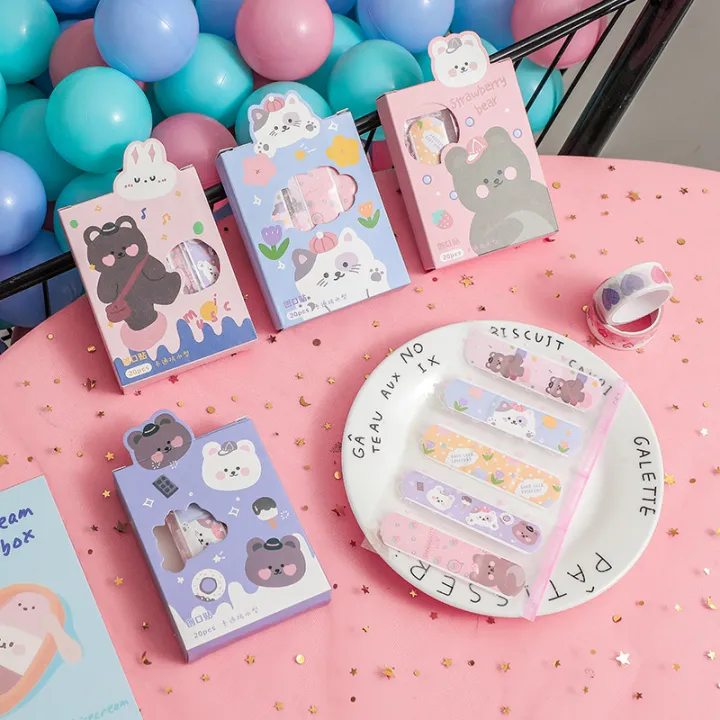 20pcs/box%20Kawaii%20Cartoon%20Cute%20Baby%20Bandages%20Band%20Aid%20for%20Children%20Kids%20Girls%20Women%20Skin%20Wound%20Plaster%20First%20Aid%20Patch%20EDC%20-%20Image%202
