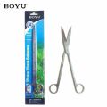 BOYU Stainless Steel Scissor for Aquarium Straight Scissors for Aquatic Plant Planted Tanks Fish Tank Scissors Trimming Kit for Marine Aquarium Planted Tank WPS-1. 