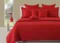 Original Self Striped Bedsheets - Red. 