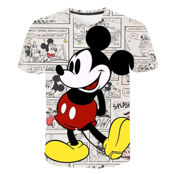 Cartoon%20Disney%20Mickey%20Mouse%20T%20Shirts%20Kids%20Boys%20and%20Girls%202023%20New%20Summer%20Tops%20Tees%20Children%20Short%20Sleeve%20Cartoon%20Casual%20T-Shirts%20-%20Image%202