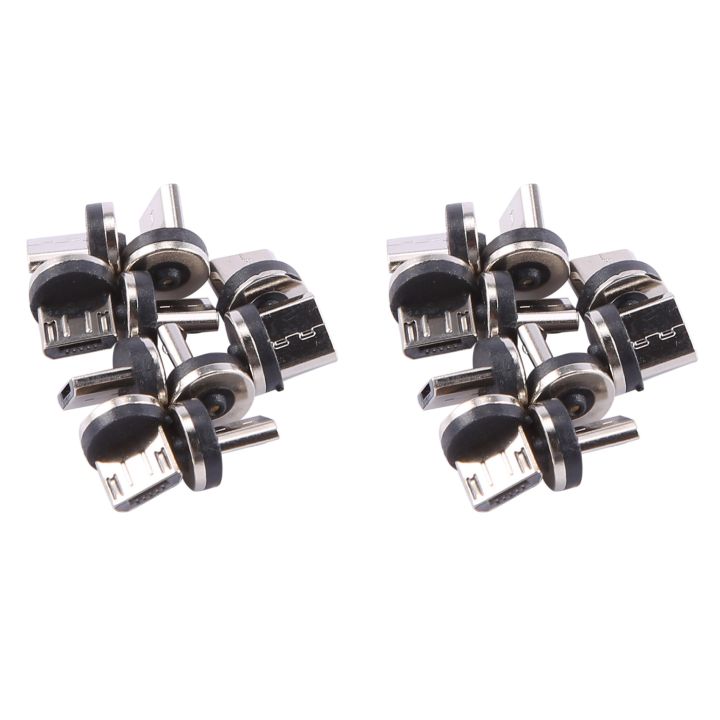 Kqueebee 20PCS/SET Round Magnetic Cable Plug 8 Pin Micro-USB Plugs Fast ...