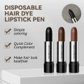 Ineverlefte Hair Color Stick Long Lasting Fast Staining Washable High Sat2025 New uration Cover Gray Hair Lipstick Shape Disposable Hair Dye Pen. 