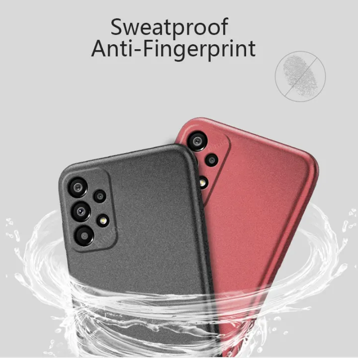 Tokifu%20For%20Samsung%20Galaxy%20A13%20Back%20Cover%20Matte%20Simple%20Solid%20Color%20Soft%20Silicone%20TPU%20Case%20+Lanyard%20-%20Image%206