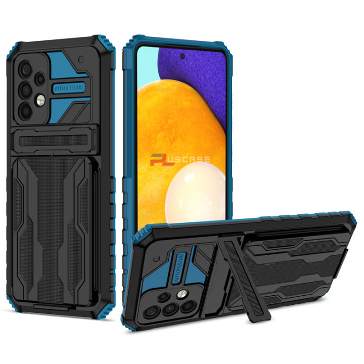 PlusCase%20for%20Samsung%20Galaxy%20A52%20/%20A52s%205G%20Case%20Card%20Slot%20Holder%20Lens%20Protect%20Casing%20Kickstand%20Shockproof%20Phone%20Back%20Cover%20-%20Image%209